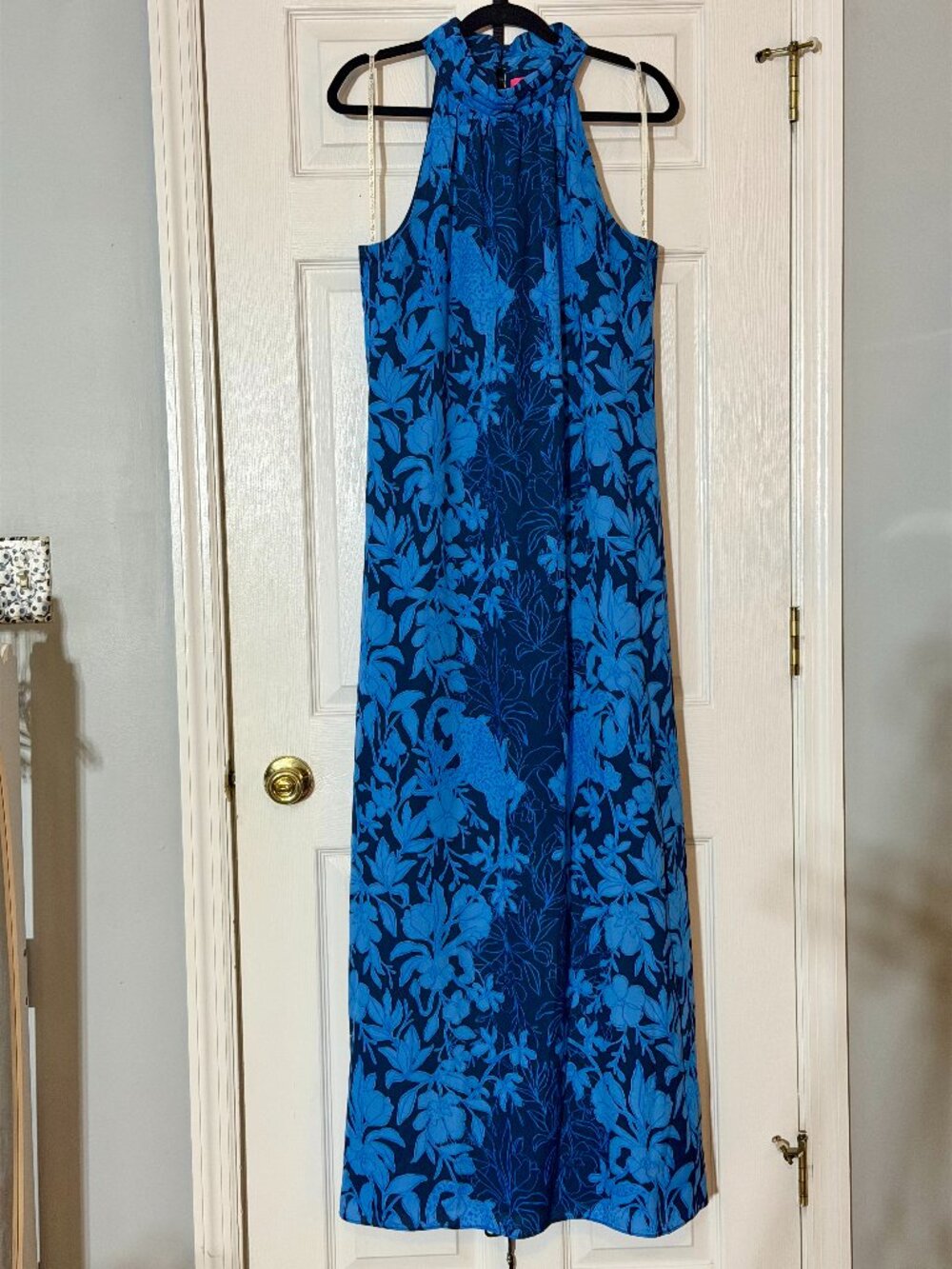Lilly Pulitzer Donita Maxi Dress in Low Tide Navy Spotting a Pattern